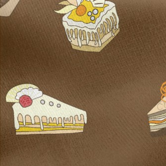 各種風味水果蛋糕刷毛布(幅寬150公分)