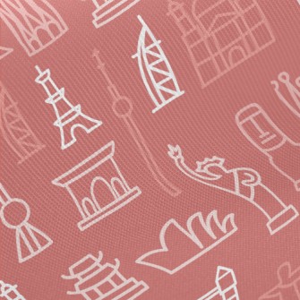 世界著名建築物斜紋布(幅寬150公分)