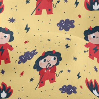邪惡小惡魔竹節麻(幅寬150公分)