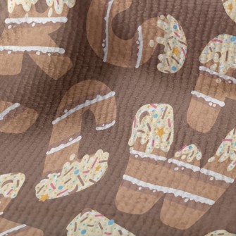 字母奶油餅乾毛巾布(幅寬160公分)