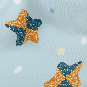 亮片拼接星星毛巾布(幅寬160公分)