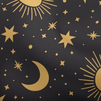 耀眼星星太陽月亮雙斜布(幅寬150公分)