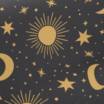 耀眼星星太陽月亮斜紋布(幅寬150公分)