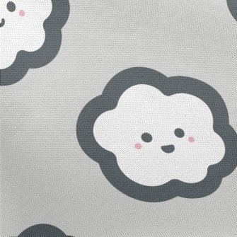 卡通手繪白雲春亞紡(幅寬160公分)