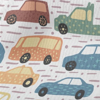 幾何裝飾汽車毛巾布(幅寬160公分)