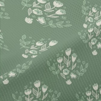 清新線條小花高爾布(幅寬180公分)