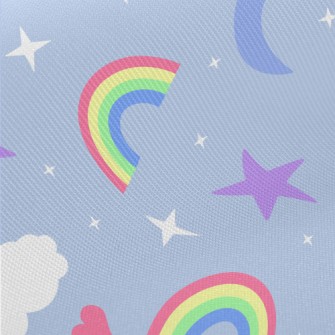 閃亮星月亮雲朵厚棉布(幅寬150公分)