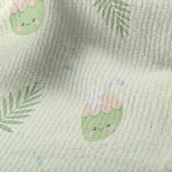熱帶可愛椰子毛巾布(幅寬160公分)