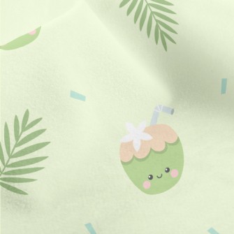 熱帶可愛椰子水晶絨(幅寬160公分)