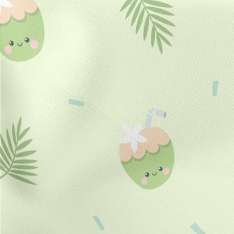 熱帶可愛椰子薄棉布(幅寬150公分)