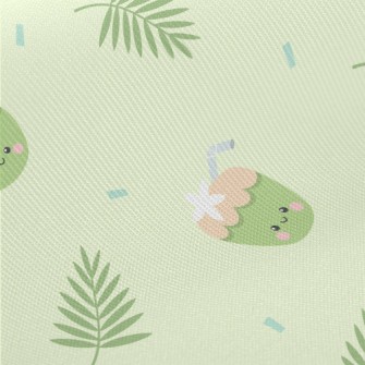 熱帶可愛椰子厚棉布(幅寬150公分)