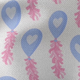 愛心緞帶氣球帆布(幅寬150公分)
