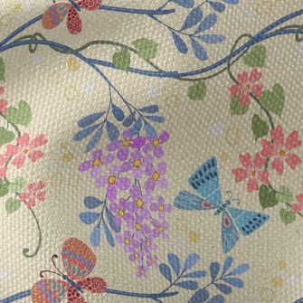 花花世界蝴蝶帆布(幅寬150公分)