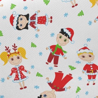 聖誕裝扮小孩斜紋布(幅寬150公分)