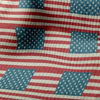美國國旗線條毛巾布(幅寬160公分)