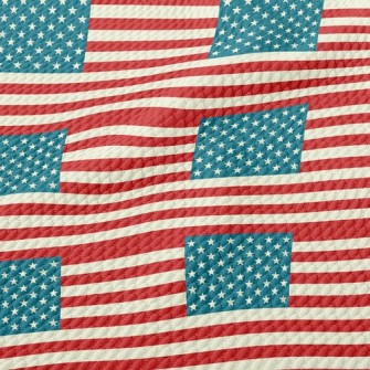 美國國旗線條泡泡布(幅寬160公分)
