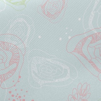 神秘線條玫瑰斜紋布(幅寬150公分)