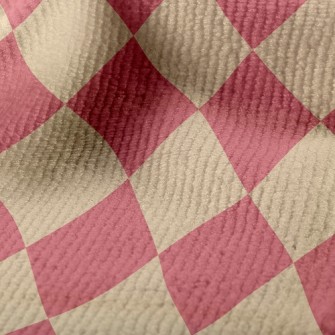 棋盤風格菱形毛巾布(幅寬160公分)