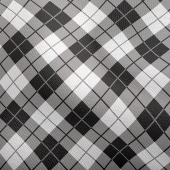 黑白灰線條方塊雙斜布(幅寬150公分)