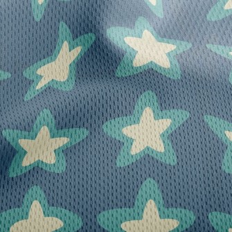 雙色堆疊星星鳥眼布(幅寬160公分)