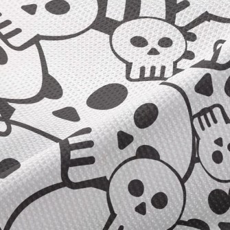 逗趣骷髏頭高爾布(幅寬180公分)