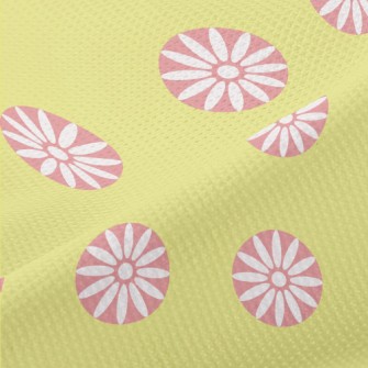 圓圈包圍小白花高爾布(幅寬180公分)