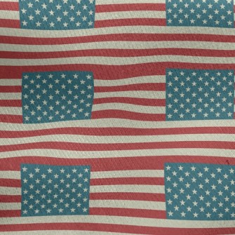美國國旗線條刷毛布(幅寬150公分)