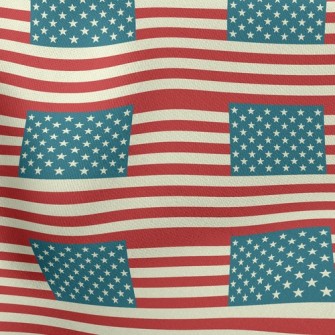 美國國旗線條薄棉布(幅寬150公分)