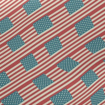 美國國旗線條厚棉布(幅寬150公分)