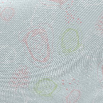 神秘線條玫瑰厚棉布(幅寬150公分)