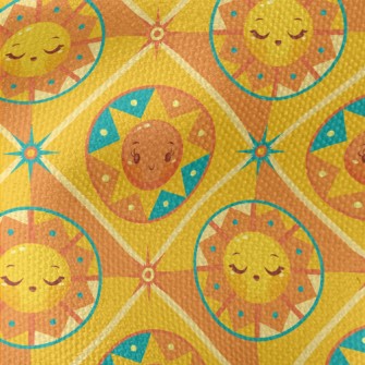 可愛卡通太陽帆布(幅寬150公分)
