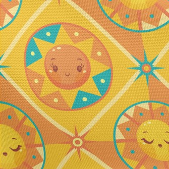 可愛卡通太陽春亞紡(幅寬160公分)