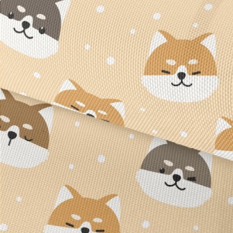 調皮粗眉毛柴犬牛津布(幅寬150公分)