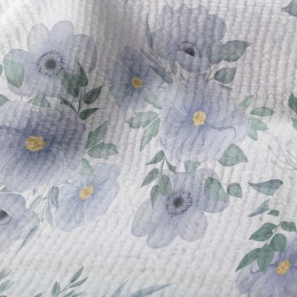 優雅大方花朵毛巾布(幅寬160公分)