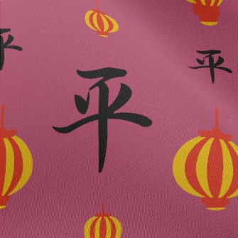 中式平安燈籠雪紡布(幅寬150公分)