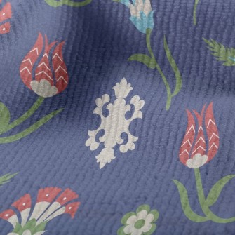 獨特配色花朵毛巾布(幅寬160公分)