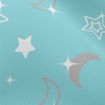 閃亮星星月亮雪紡布(幅寬150公分)