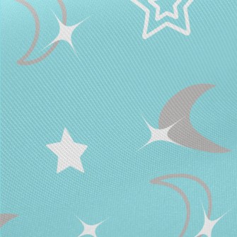 閃亮星星月亮斜紋布(幅寬150公分)