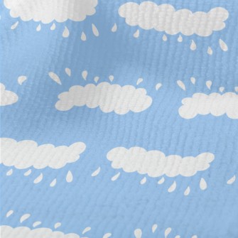 雨天手繪塗鴉毛巾布(幅寬160公分)