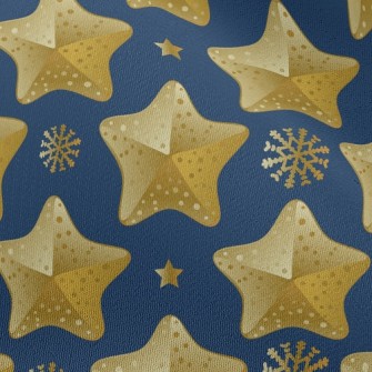 聖誕星星裝飾雪紡布(幅寬150公分)