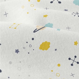 小巧迷你星球仿棉布(幅寬150公分)