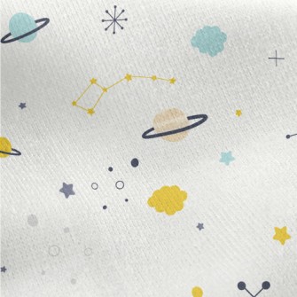 小巧迷你星球刷毛布(幅寬150公分)