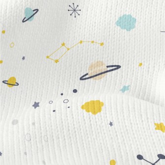小巧迷你星球仿毛衣布(幅寬150公分)