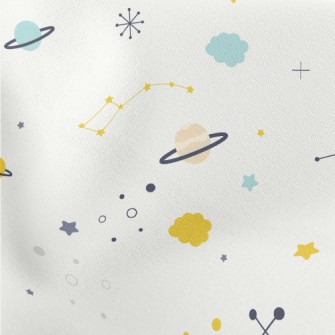 小巧迷你星球薄棉布(幅寬150公分)