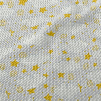 魔法星星與雲朵泡泡布(幅寬160公分)