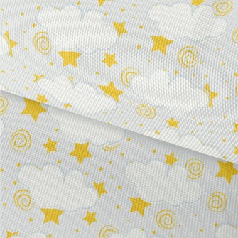 魔法星星與雲朵牛津布(幅寬150公分)