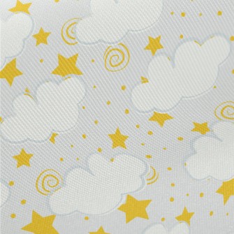 魔法星星與雲朵厚棉布(幅寬150公分)