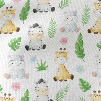 草原動物寶寶帆布(幅寬150公分)