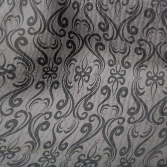 神秘彎曲花緞毛巾布(幅寬160公分)