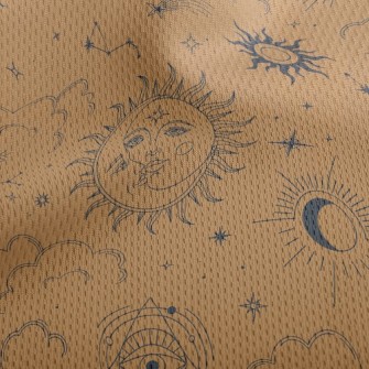 神秘深奧太陽月亮鳥眼布(幅寬160公分)